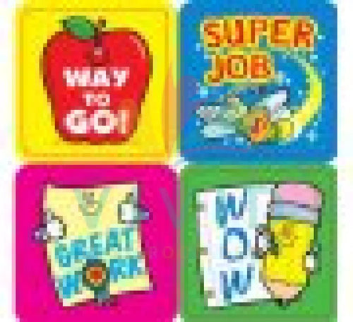 0648 Winning Words Motivational Stickers - 1’’ - Classroom Management and Teacher Aid