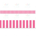 10499 Striped Pink Straight Border - Bulletin Trimmers