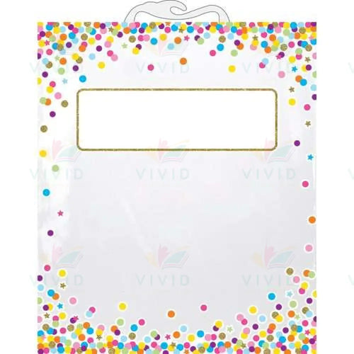10560 Confetti Plastic Storage Bag - Classroom Management and Teacher Aid