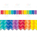 10563 Rainbow Herringbone EZ Border - Bulletin Trimmers