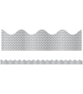 108098 SILVER SPARKLE SCALLOPED BULLETIN BOARD BORDERS