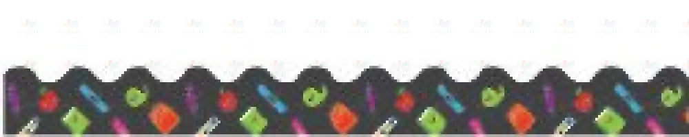 108295 SCHOOL SUPPLIES BORDER - Bulletin Trimmers
