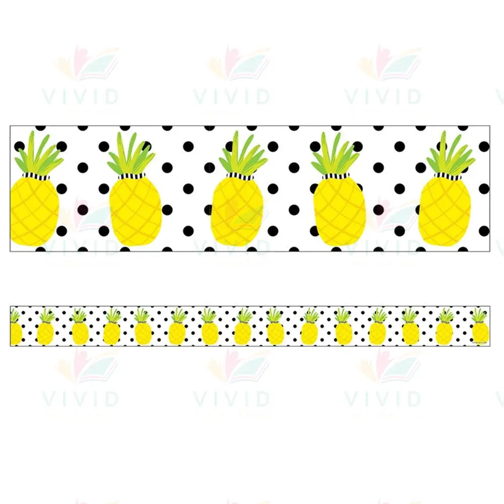 108388 SIMPLY STYLISH TROPICAL PINEAPPLE BORDER - Bulletin Trimmers