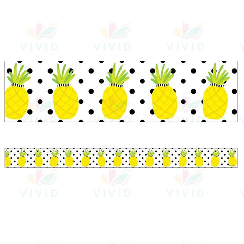 108388 SIMPLY STYLISH TROPICAL PINEAPPLE BORDER - Bulletin Trimmers