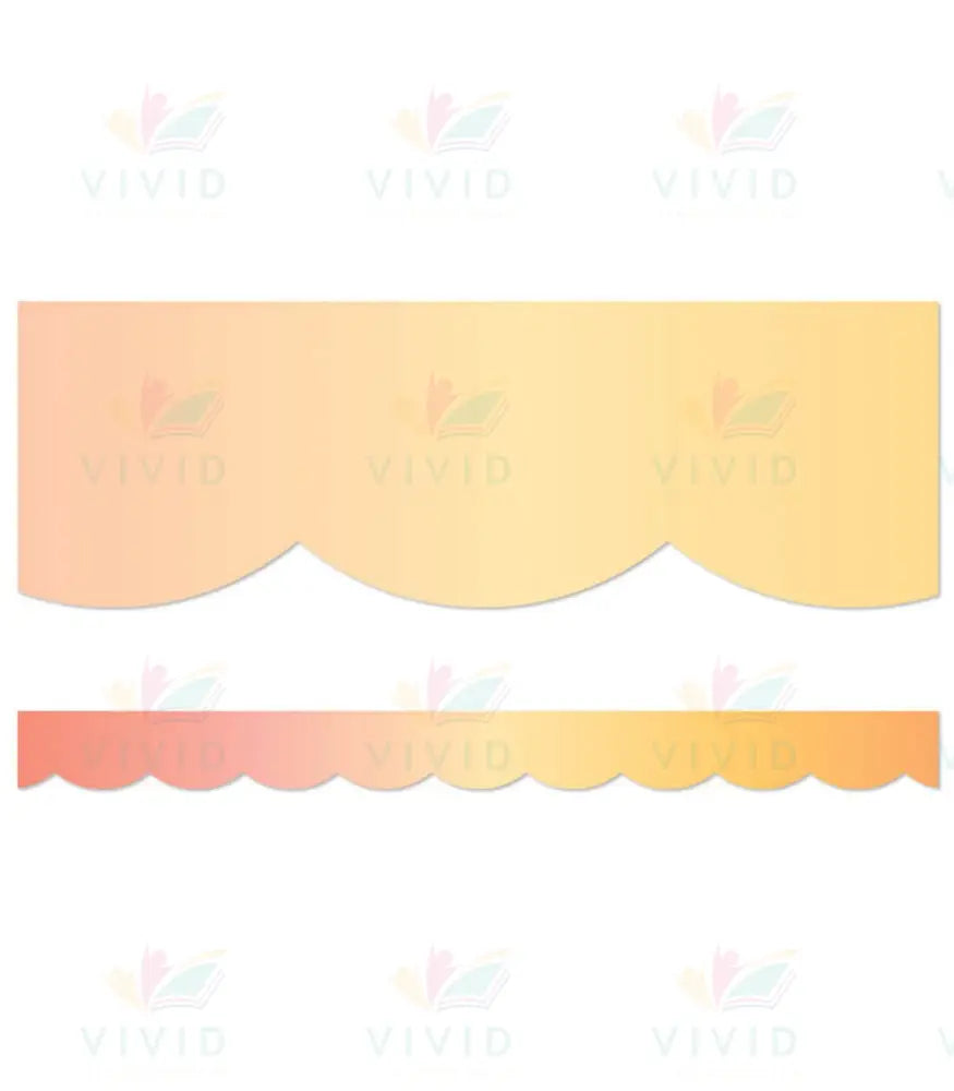 108464 Orange Scalloped Border - Bulletin Trimmers