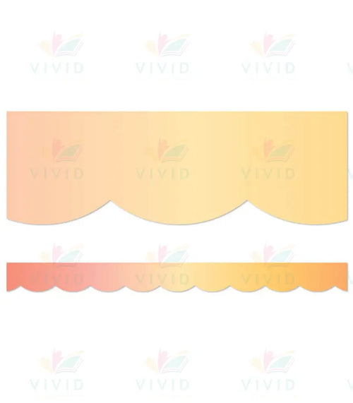 108464 Orange Scalloped Border - Bulletin Trimmers