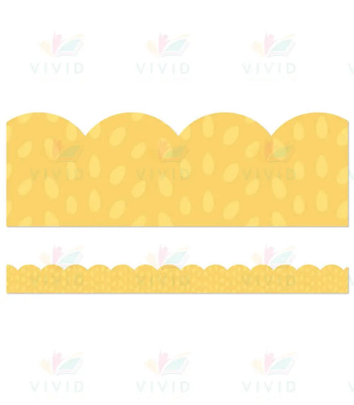 108490 ORANGE PRINT SCALLOPED BORDER - Bulletin Trimmers