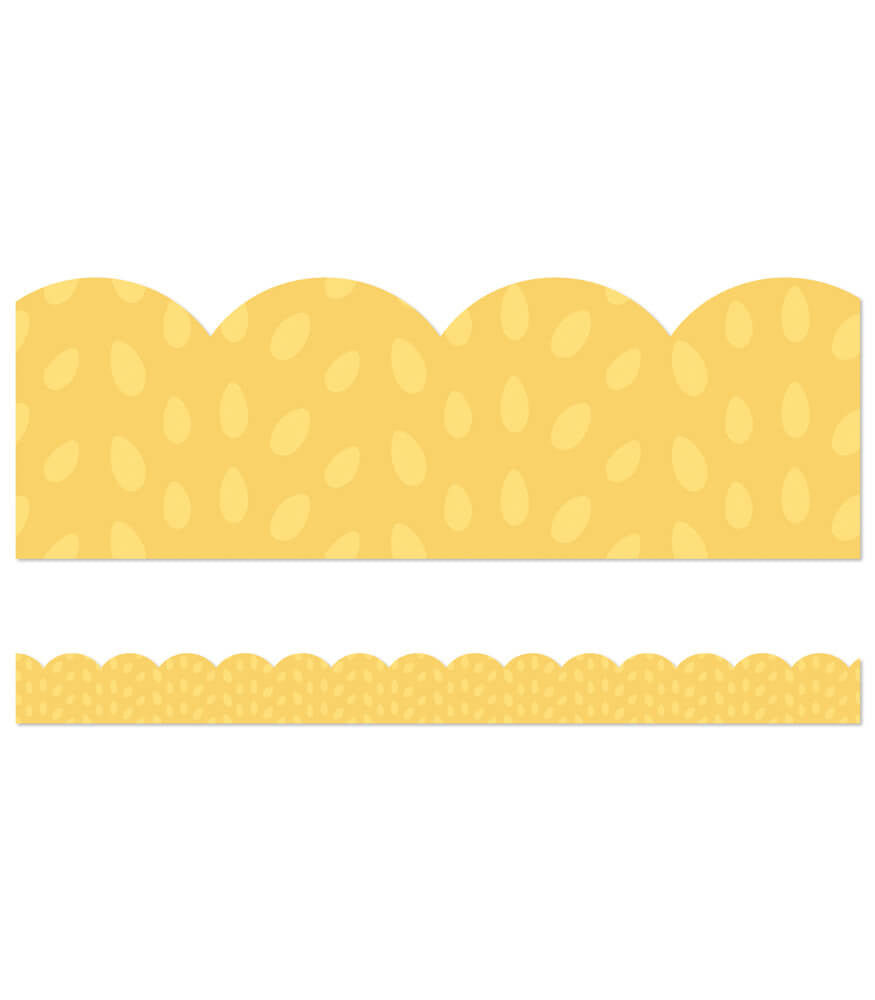 108490 ORANGE PRINT SCALLOPED BORDER