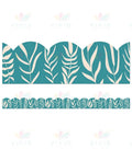 108522 TEAL LEAVES BORDER - Bulletin Trimmers