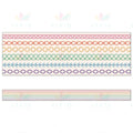 108545 Rainbow Stitched Straight Bulletin Board Borders - Bulletin Trimmers