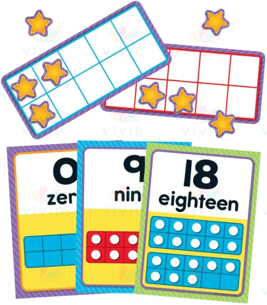 110378 Numbers 0-20 Bulletin Board Set Grade PK-1 - Learning Charts English