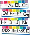 110419 ABC strips with Color box border - Learning Charts English