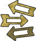 120240 GOLD ARROW ACCENT CUTOUT - Approximately 6’’ - Accent
