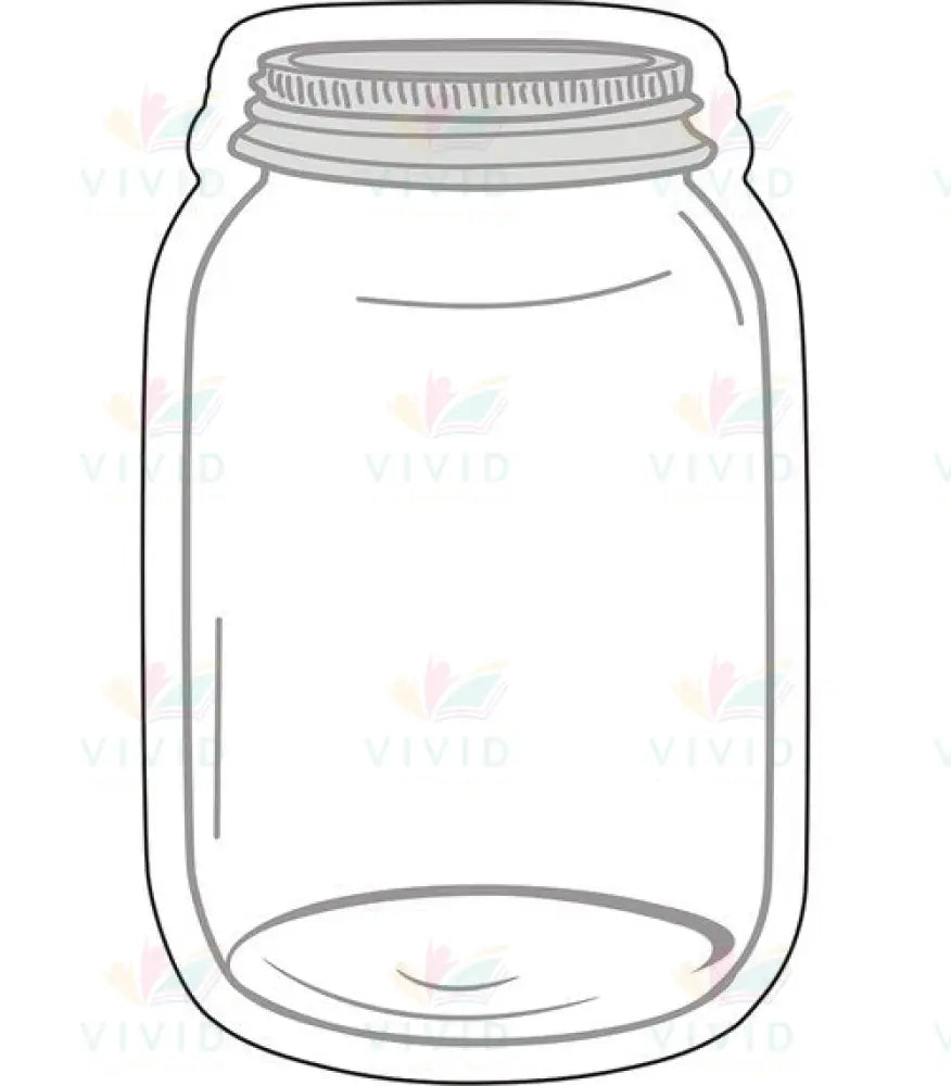 120543 MASON JAR ACCENT CUTOUT - Approximately 6’’ - Accent