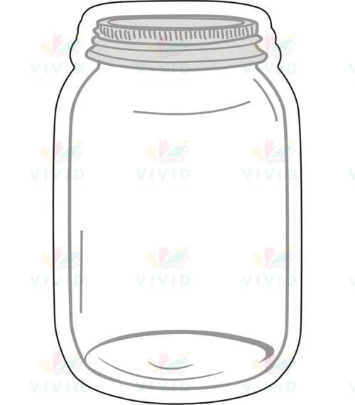 120543 MASON JAR ACCENT CUTOUT - Approximately 6’’ - Accent