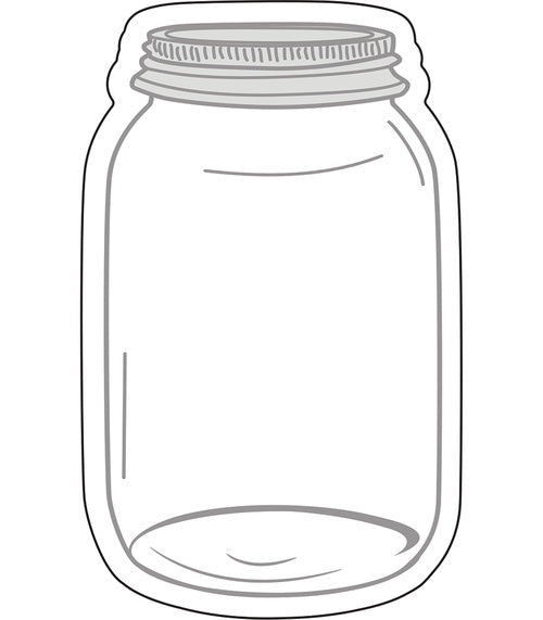 120543 MASON JAR ACCENT CUTOUT