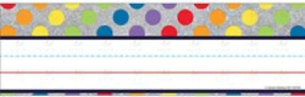 122138 Colored Dots Glitter - 3.5x11.5’’ - Classroom Management and Teacher Aid
