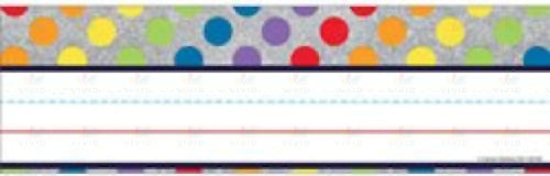122138 Colored Dots Glitter - 3.5x11.5’’ - Classroom Management and Teacher Aid