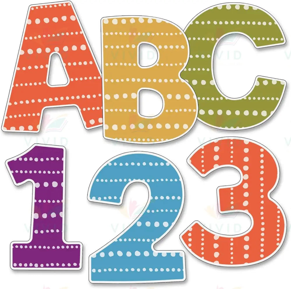 130072 PUNCH OUT COLORFUL ABC - 8.5x11’’ - Learning Charts English