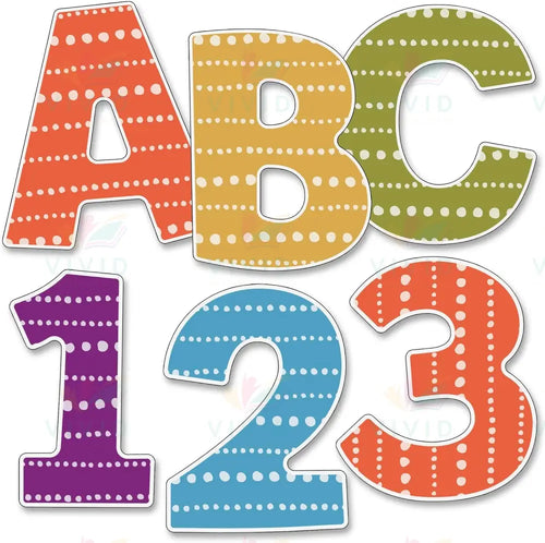130072 PUNCH OUT COLORFUL ABC - 8.5x11’’ - Learning Charts English