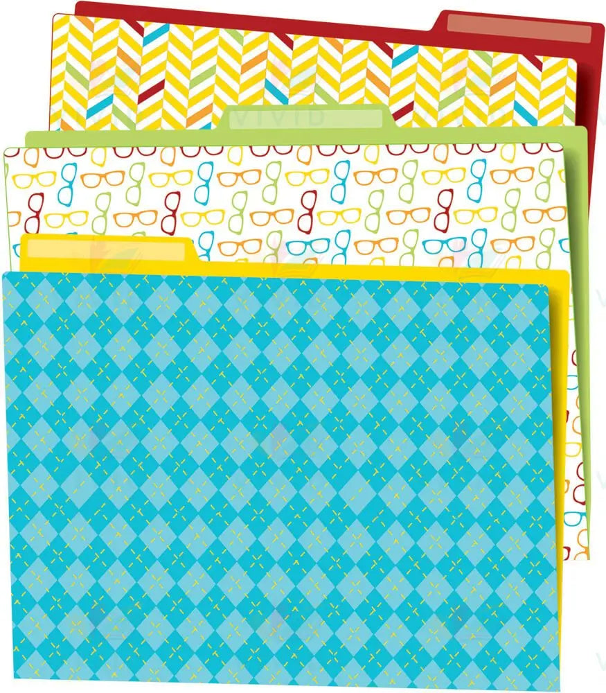 136014 File Folders Sazzy Color - Classroom Management and Teacher Aid