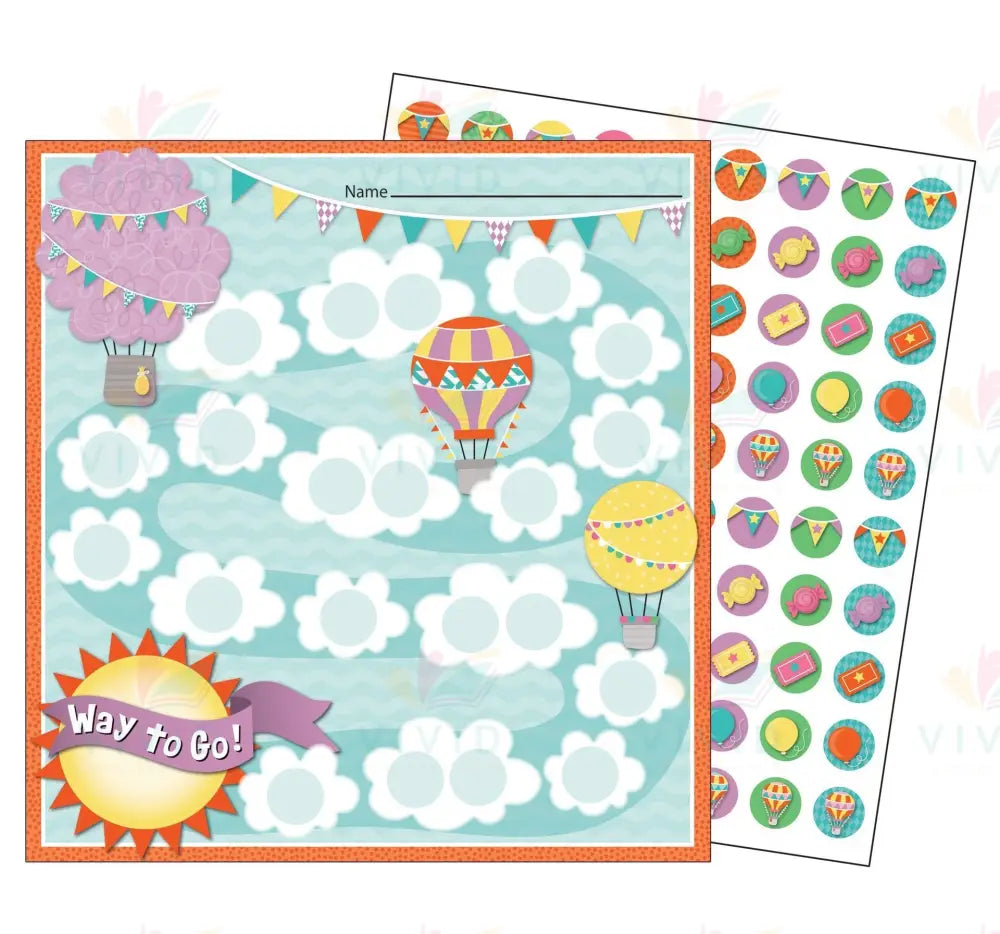 148034 * Happy Flight Incentive Chart - Classroom Management and Teacher Aid