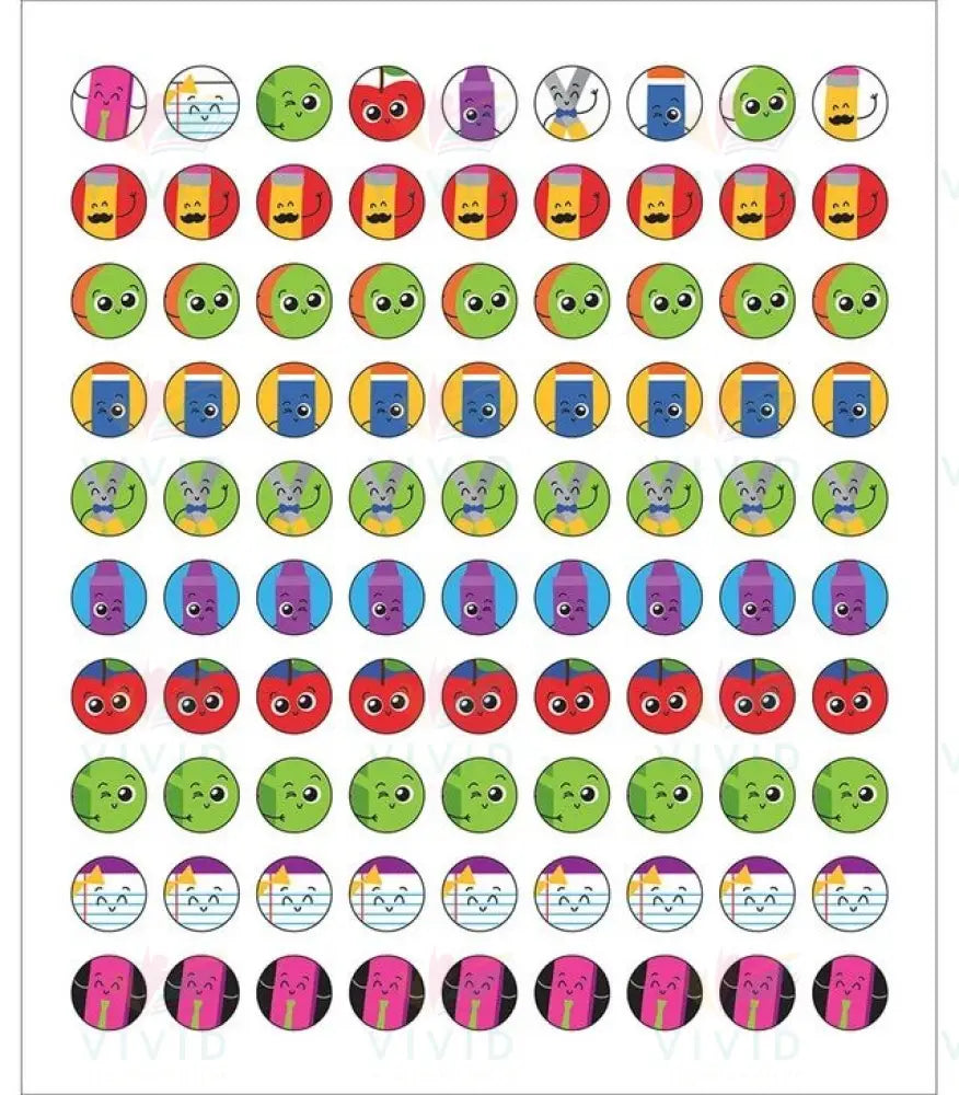 168231 Supplies Stickers -.5’’ - Classroom Management and Teacher Aid