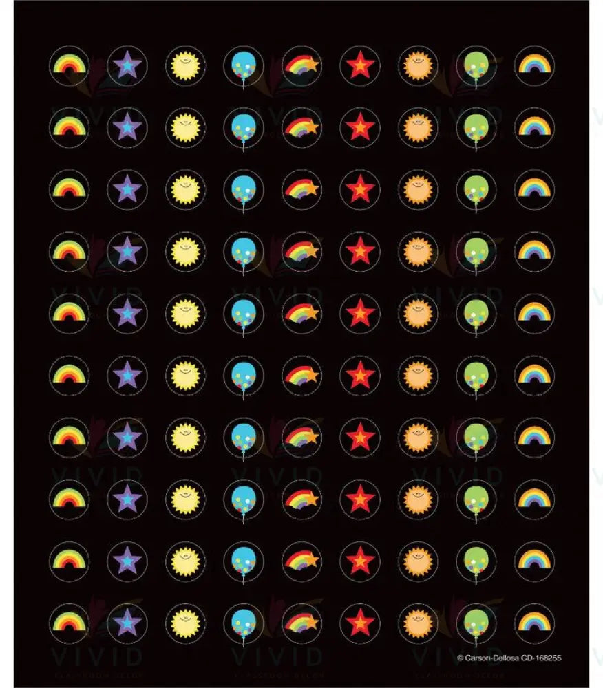 168255 Weather Stickers -.5’’ - Classroom Management and Teacher Aid