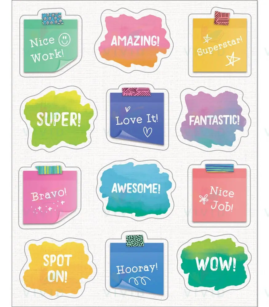 168327 Cutout Stickers Motivation - 1’’ - Classroom Management and Teacher Aid