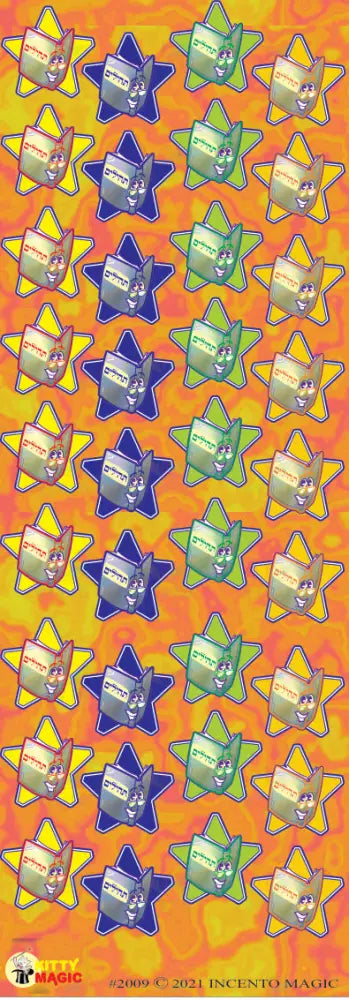 2009 STAR TEHILLIM STICKERS - 6 SHEETS - Classroom Management and Teacher Aid