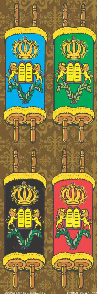 6006 Torah Stickers - 6 SHEETS - Classroom Management and Teacher Aid