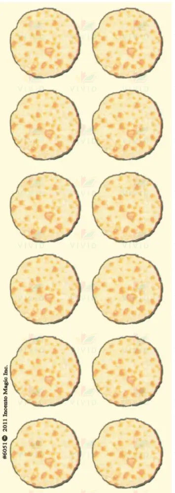 6051 medium Matzah Sticker - 6 SHEETS - Classroom Management and Teacher Aid
