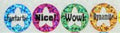 623500 Sparkle Motivational stickers -.75’’ - Classroom Management and Teacher Aid