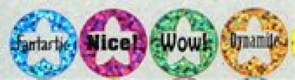 623500 Sparkle Motivational stickers -.75’’ - Classroom Management and Teacher Aid