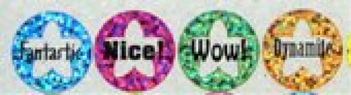623500 Sparkle Motivational stickers -.75’’ - Classroom Management and Teacher Aid