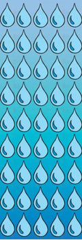 8052 Raindrop Sticker - 6 SHEETS - Classroom Management and Teacher Aid