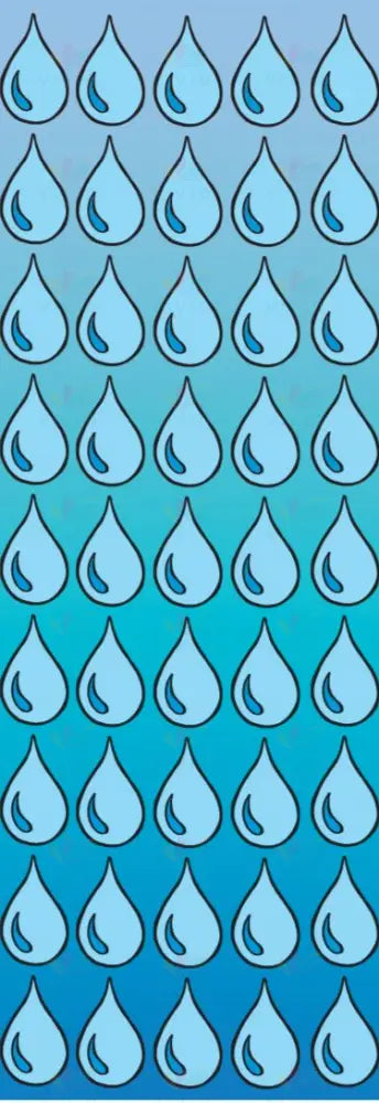 8052 Raindrop Sticker - 6 SHEETS - Classroom Management and Teacher Aid