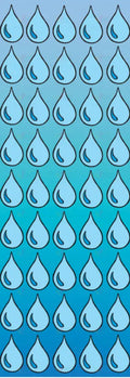 8052 RAINDROP STICKERS - 6 SHEETS - Classroom Management and Teacher Aid