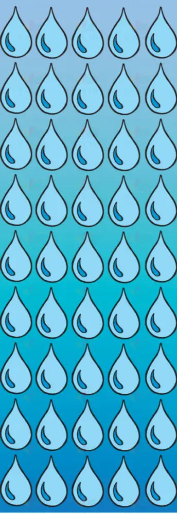 8052 RAINDROP STICKERS - 6 SHEETS - Classroom Management and Teacher Aid