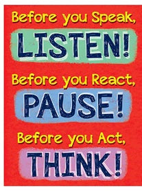 837206 BEFORE YOU SPEAK POSTER