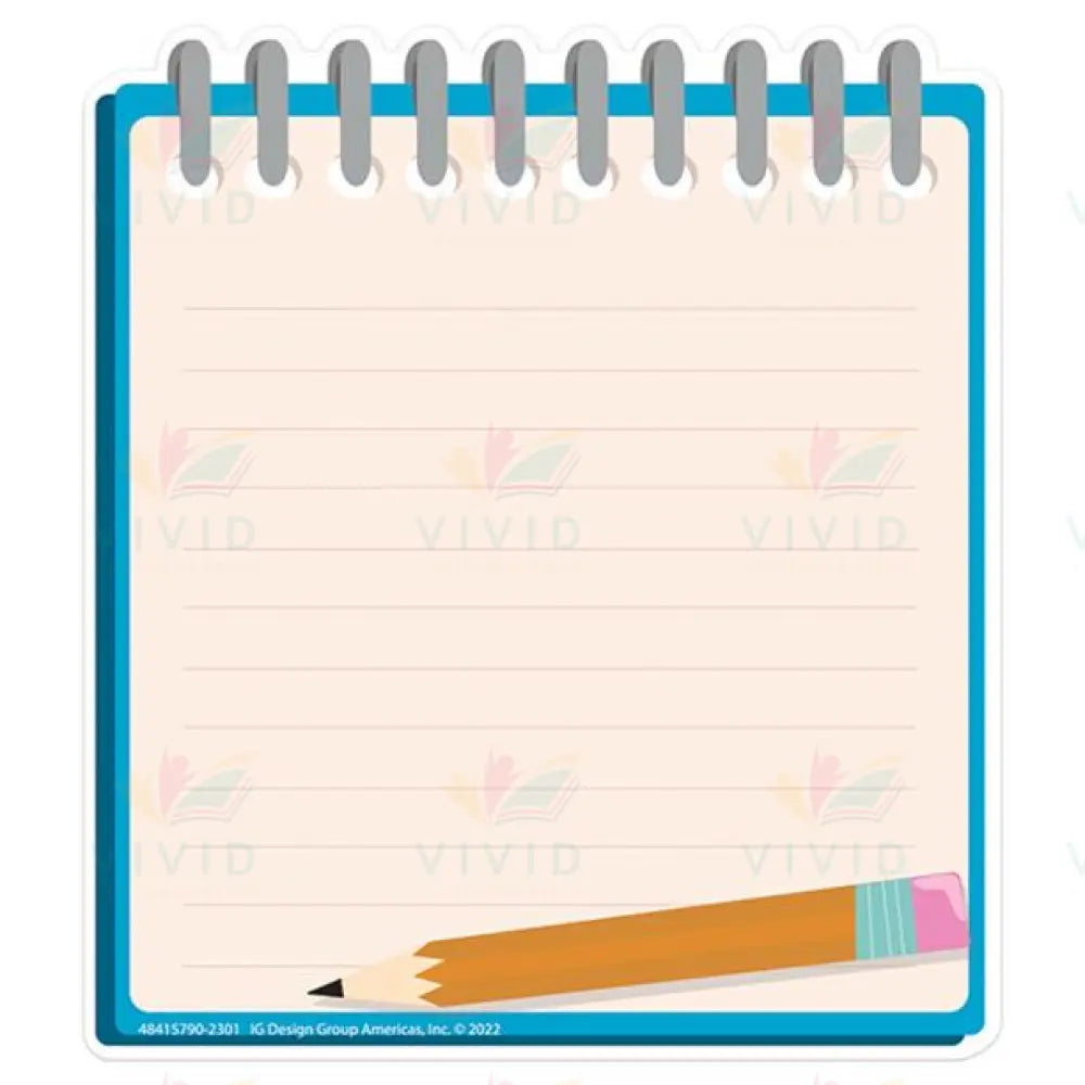 841579 SPIRAL NOTEBOOK ACCENT CUTOUT - Approximately 6’’ - Accent