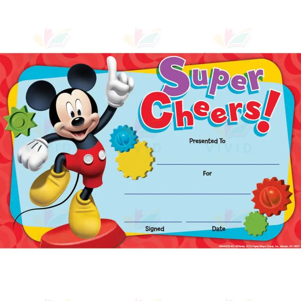 844002 Mickey Award - 5.5x8.5 - Classroom Management and Teacher Aid