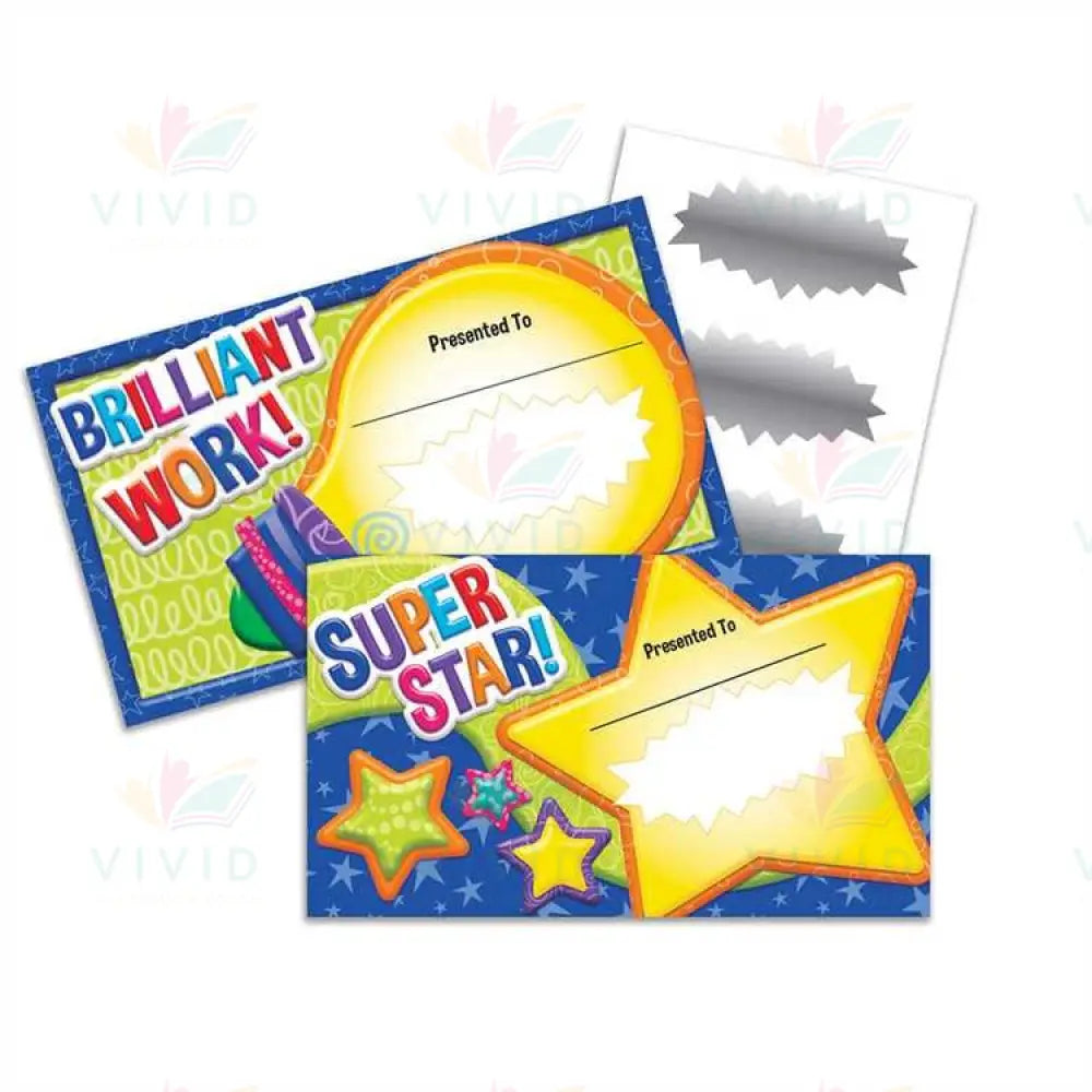 844216 Postcards with scratch off sticker - 5.5x8.5 - Classroom Management and Teacher Aid