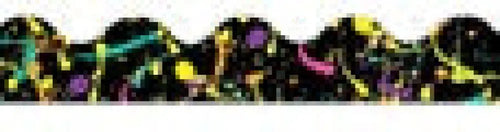 845215 ROCK THE CLASSROOM SPLATTER DECOR TRIM - Bulletin Trimmers