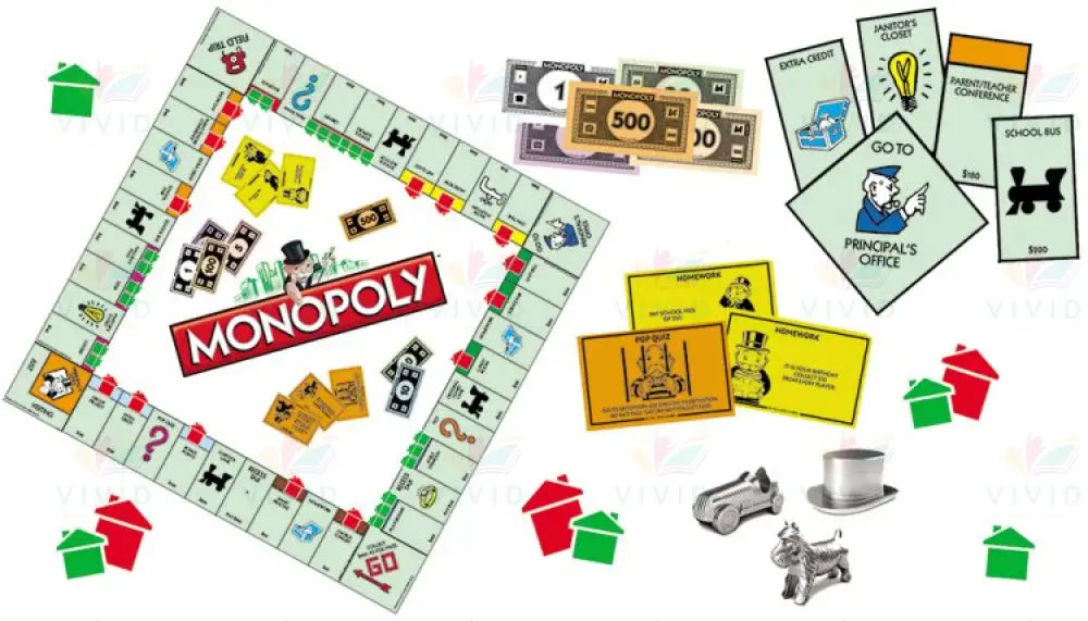 847698 Monopoly Mini Bulletin Set - varies - Bulletin Sets