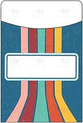 866444 BLUE DISCOVERY ROAD LIBRARY POCKETS - 3x5’’ - Classroom Management and Teacher Aid