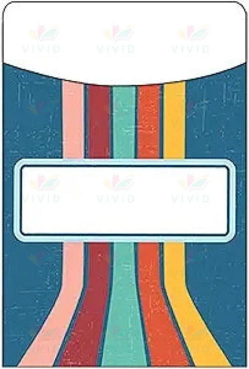 866444 BLUE DISCOVERY ROAD LIBRARY POCKETS - 3x5’’ - Classroom Management and Teacher Aid