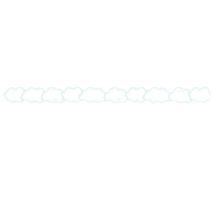 HYG33669 CLOUD CUTOUT BORDER
