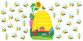 T8077 BEEHIVE BULLETIN BOARD SET