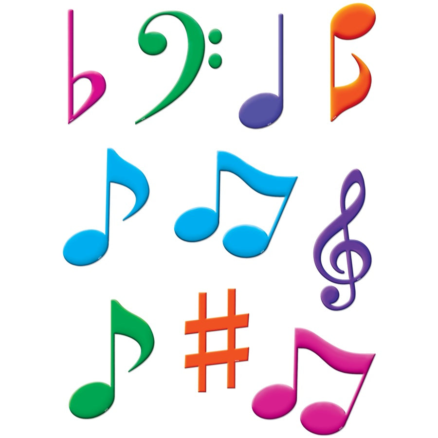 TCR5417 MUSICAL NOTE ACCENT CUTOUT